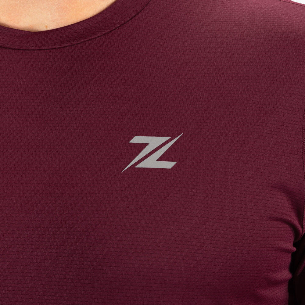 T-shirt de sport ZEUZ pour homme, rouge foncé, taille XXL 5/5