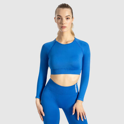 Damen Crop Longsleeve Maysa Bordeaux