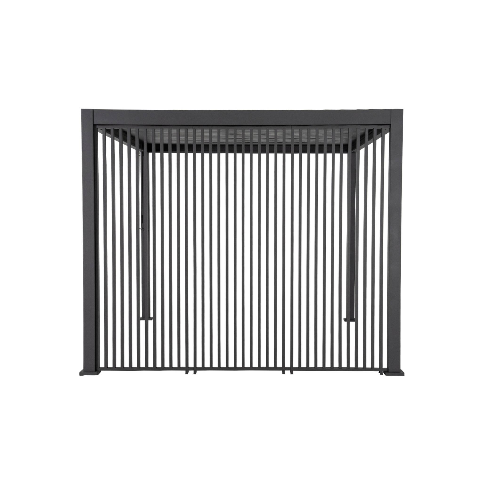 Persiana vertical 130cm para pérgola bioclimática  4x3m Triomphe, Antracite 5/6