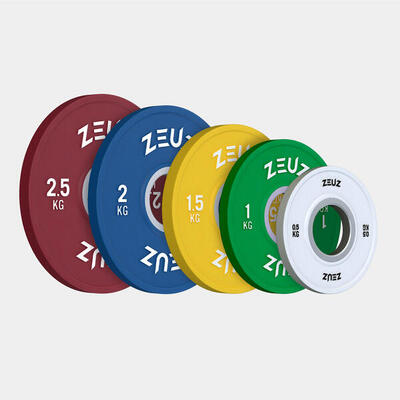 Zeuz halterschijf 2 stuks 2.5 kg – voor 50 mm halter – metaal & rubber