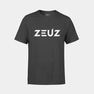 Zeuz sport t-shirt unisex - sportkleding man & vrouw - maat xs - donkergrijs