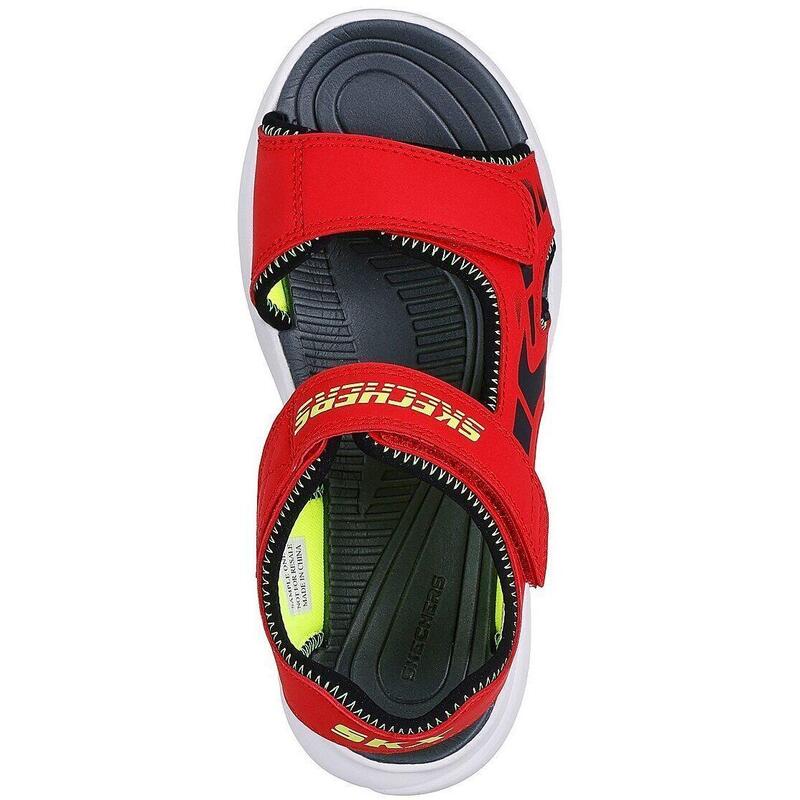 Sandale copii Skechers Razor Splash - Aqua, Rosu