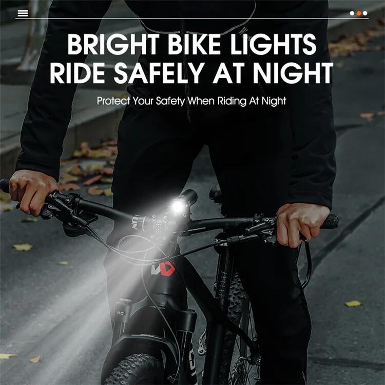 Lanterna Dianteira LED Brilhante 500LM para Ciclismo Noturno - Prata 3/7