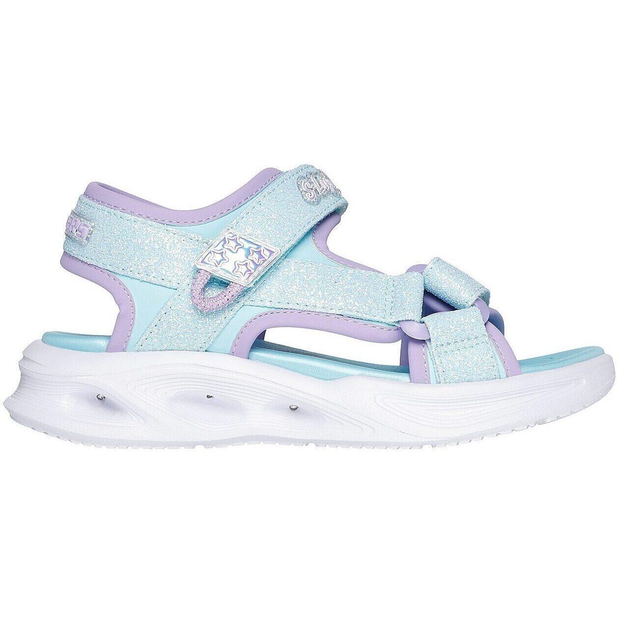Sandalen Skechers Sola Glow Sandal, Blauw, Kinderen 3/5