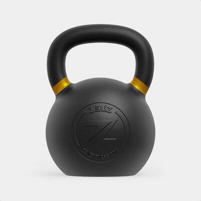 Zeuz kettlebell 8 kg – gewichten voor fitness & crossfit - gietijzer – roze
