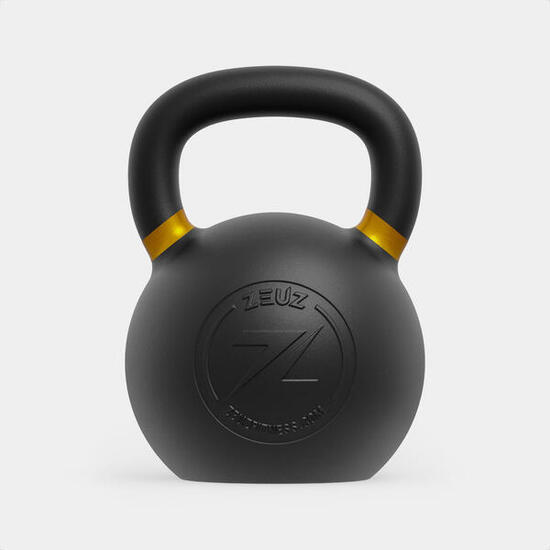 Kettlebell ZEUZ 48 kg – Haltères pour le Functional Fitness – Fonte – Or