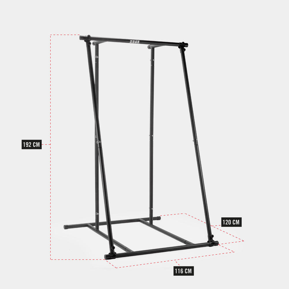 Support de barre de traction ZEUZ avec sac de transport – Acier 3/7