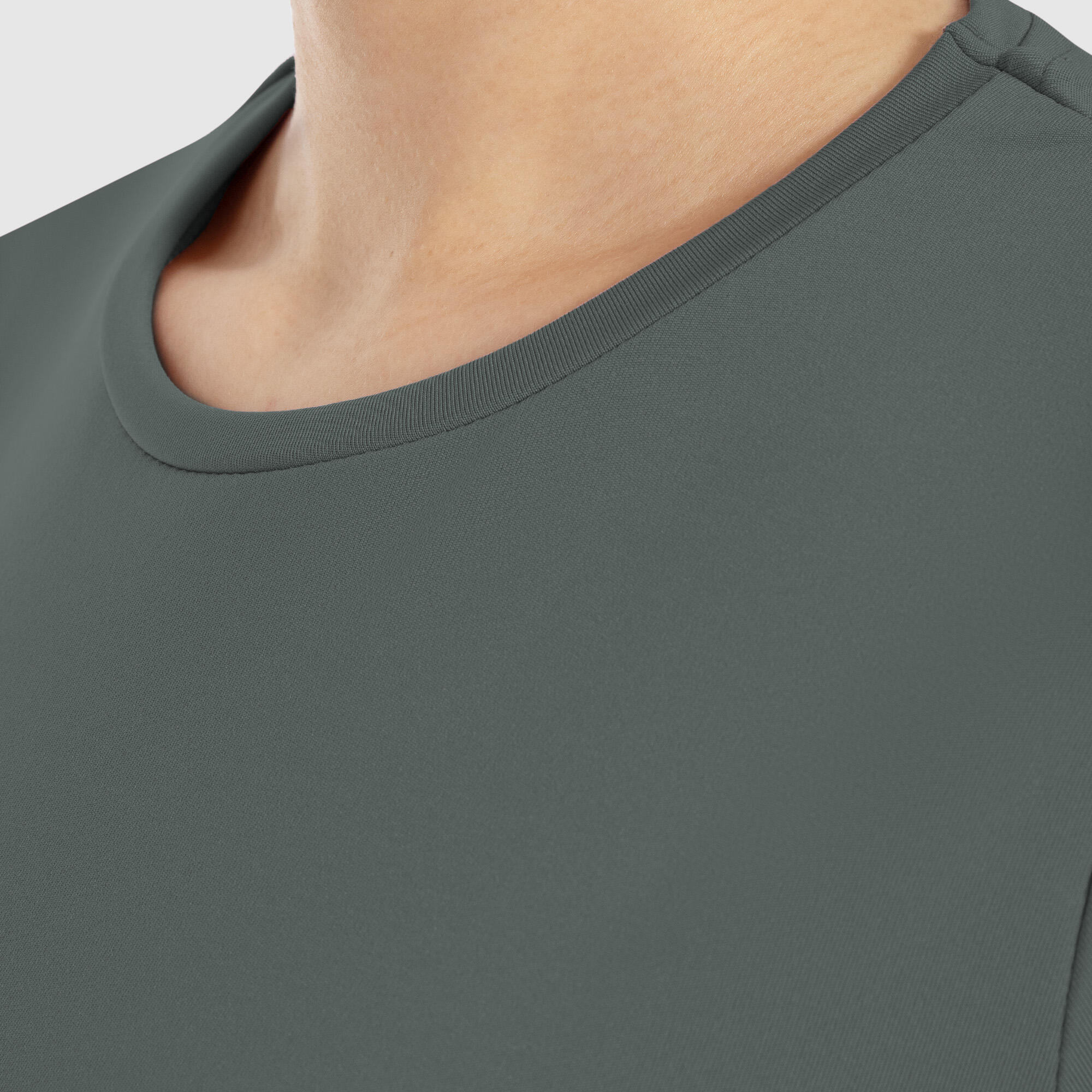 Damen Crop Longsleeve Tisha Grün 4/5