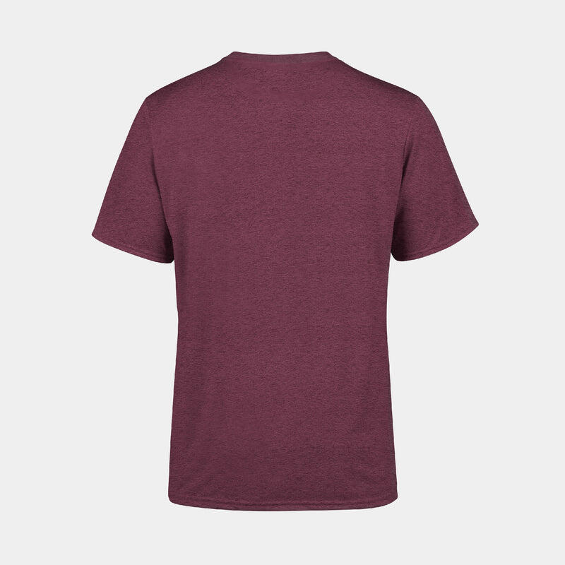T-shirt de sport unisexe ZEUZ bordeaux, taille S 2/2
