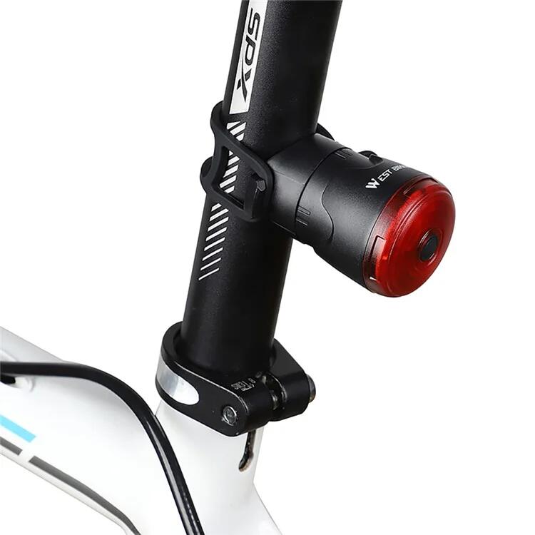 WEST BIKING Luce Freno Bici Intelligente con Sensore, 6 Modalità, Impermeabile, USB