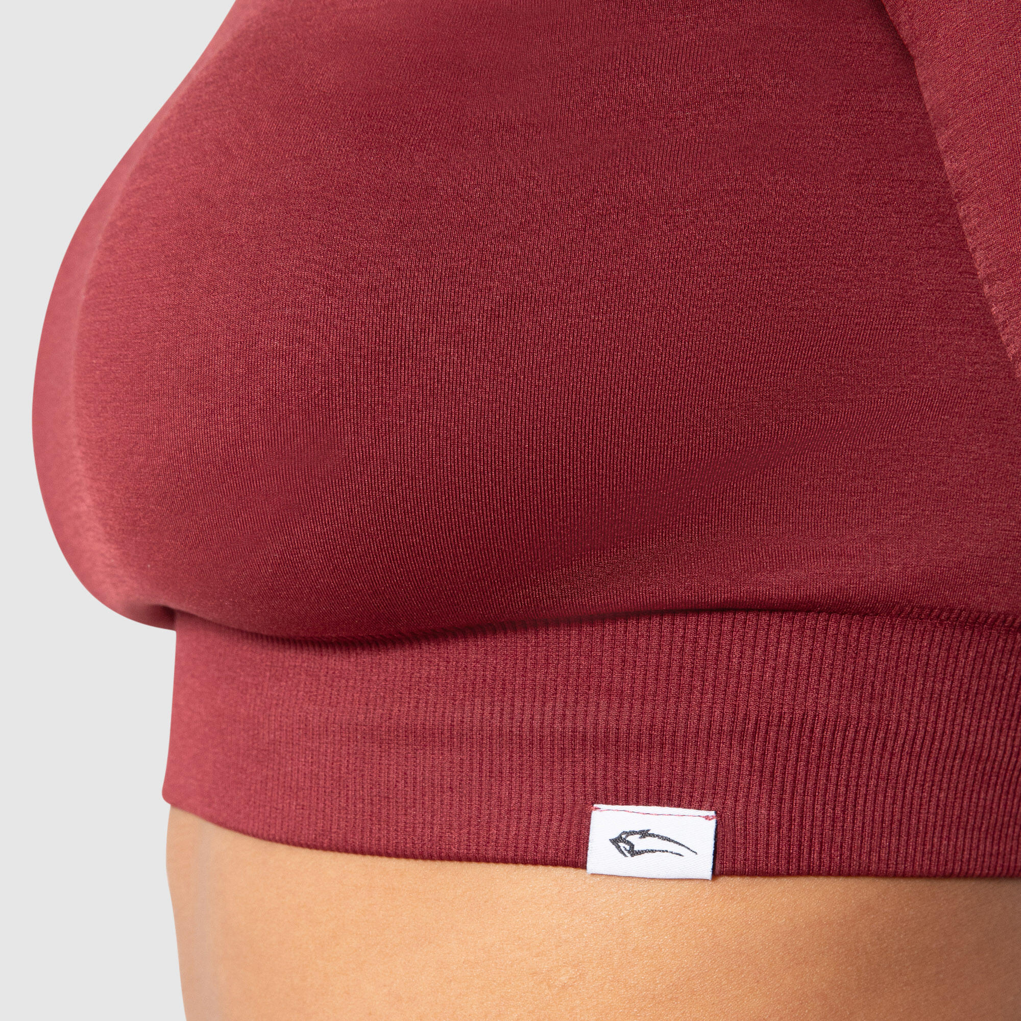 Damen Crop Longsleeve Maysa Bordeaux 4/5