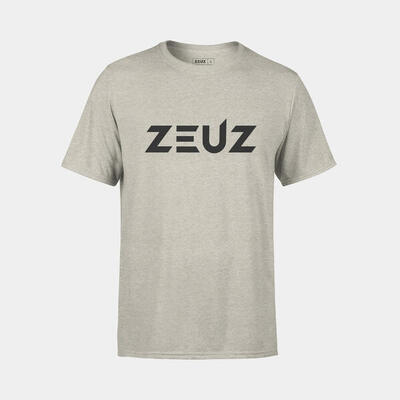 Zeuz sport t-shirt unisex - sportkleding man & vrouw - maat xs - sand / beige