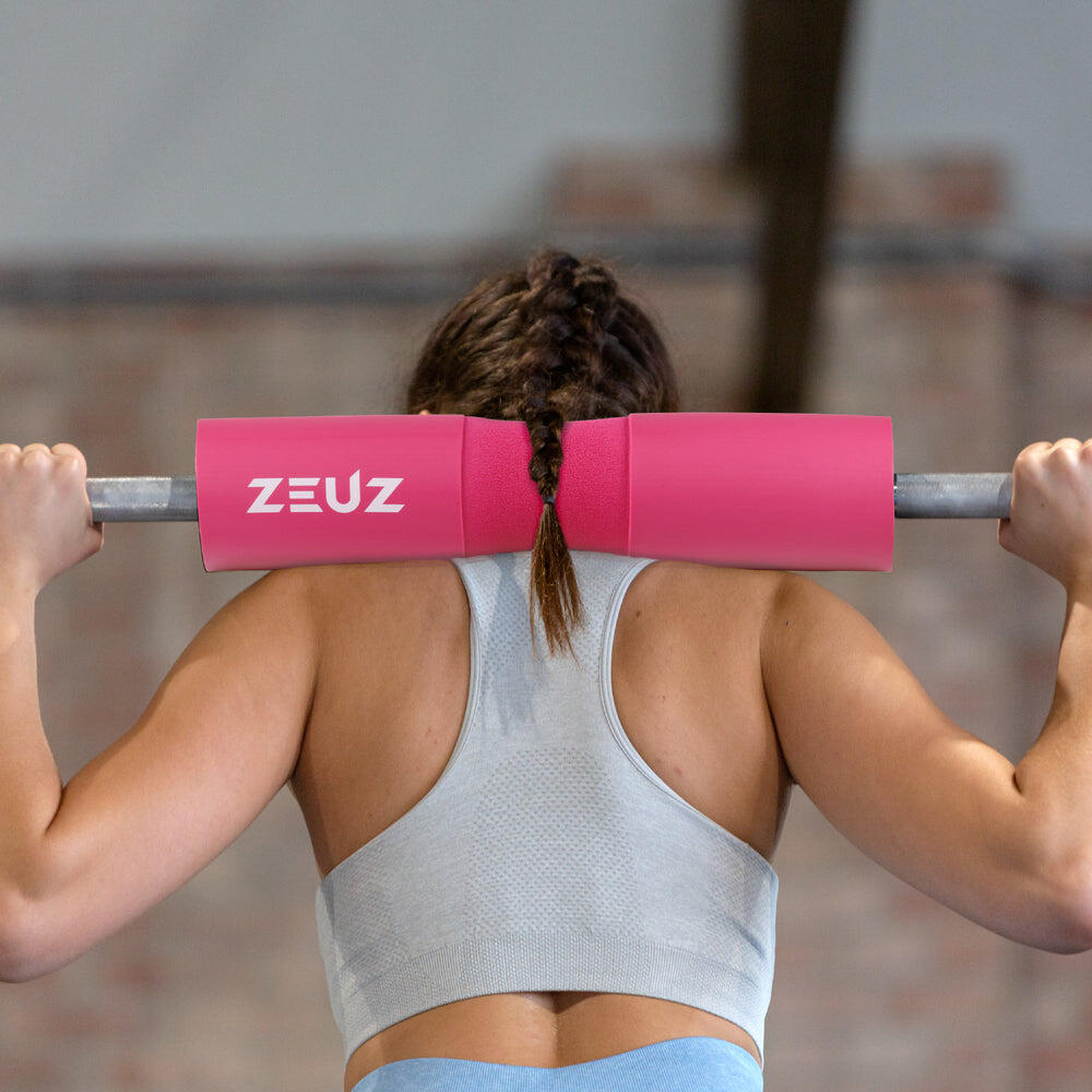 ZEUZ Barbell Pad – Squat & Hip Thrust – Fitness – Halter Kussen – Roze 4/7