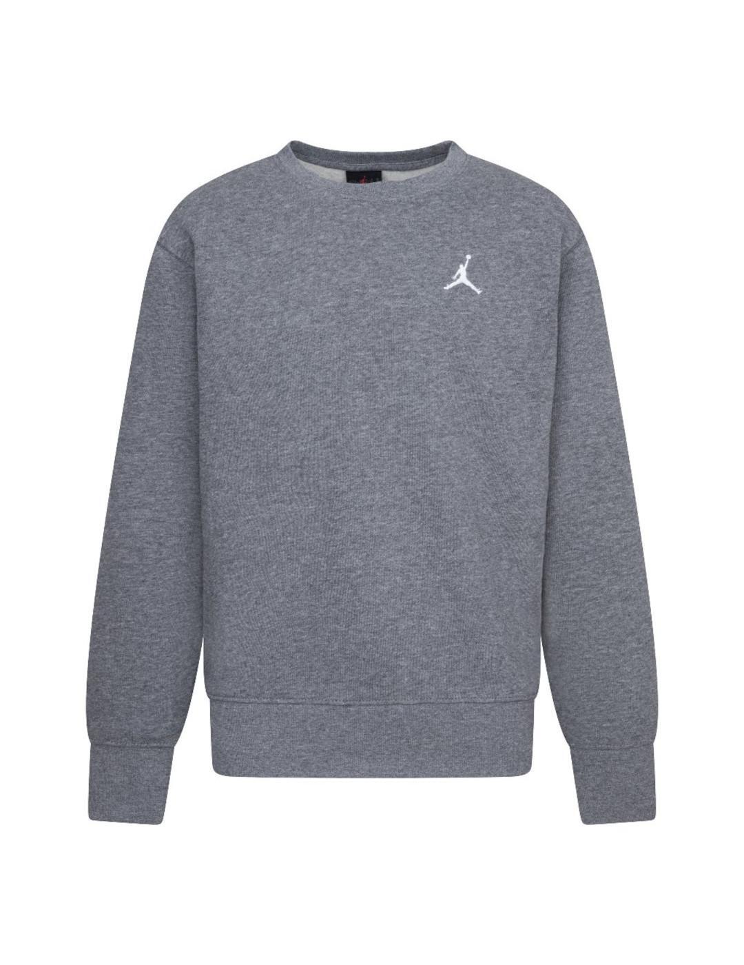Camiseta e moletom para crianças jordan kids carbon heather cinza