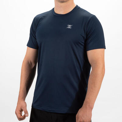 Zeuz sport t-shirt heren - sportkleding man - marineblauw - maat xl