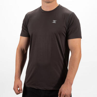 Zeuz sport t-shirt heren - sportkleding man - fitnesskleding - bruin - maat s