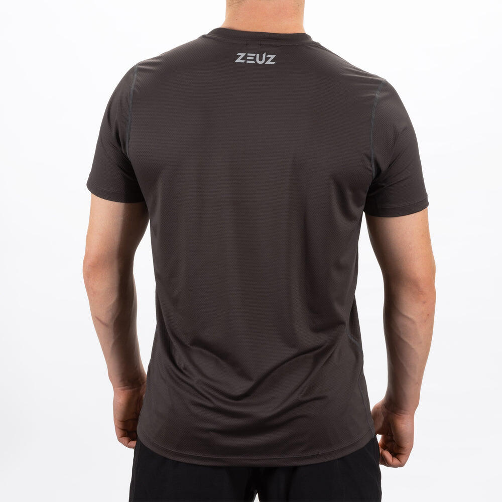 Sport T-Shirt ZEUZ Heren Bruin Maat XXL 3/5