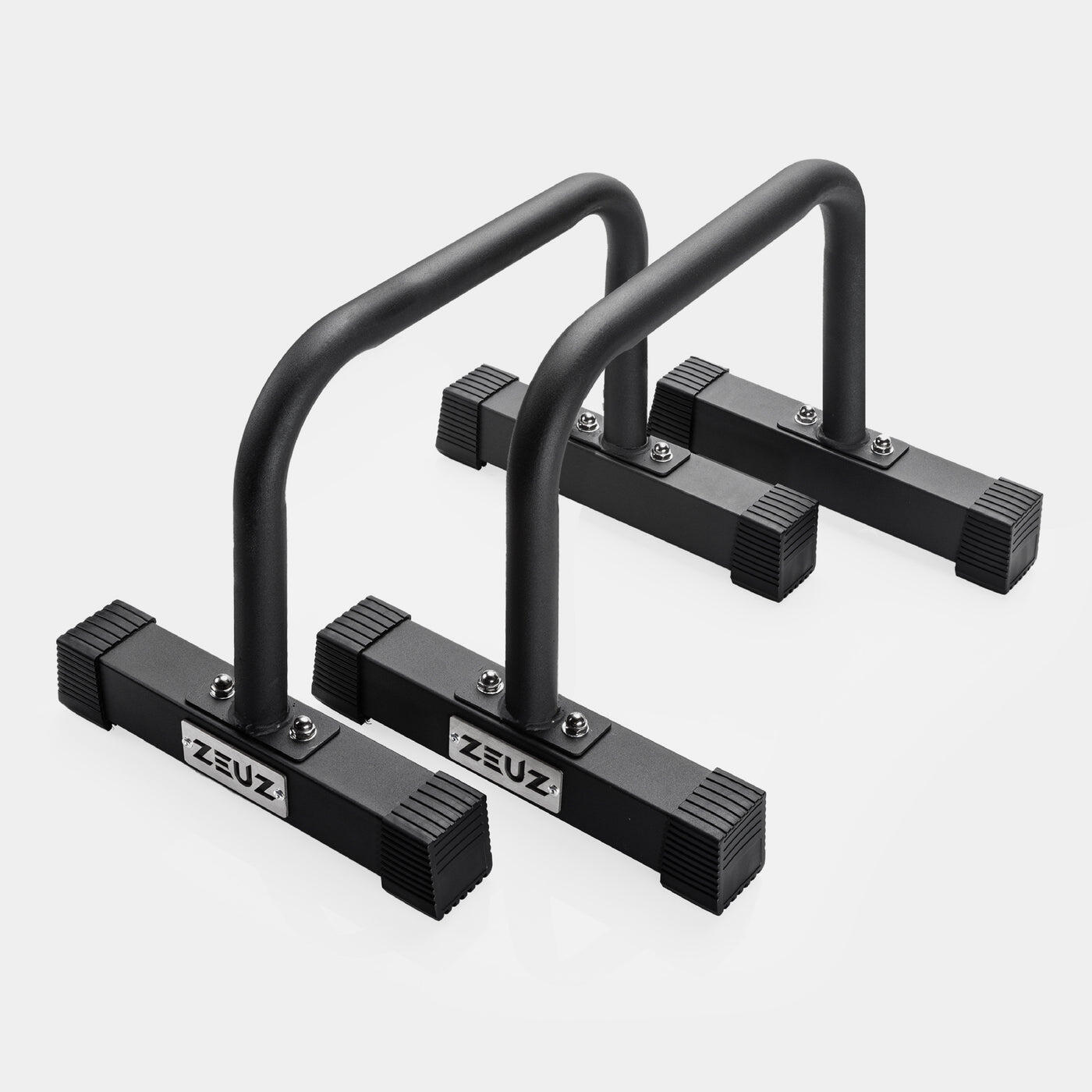 Parallettes métalliques moyennes ZEUZ pour la callisthénie et – Hauteur : 30 cm 6/7