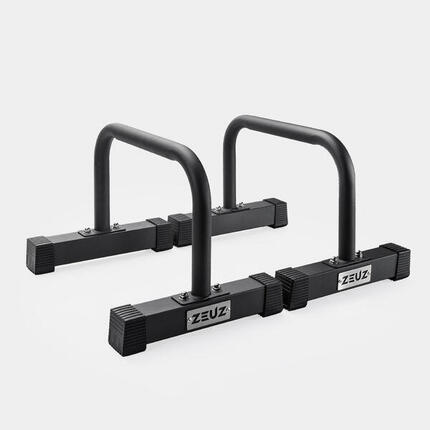 ZEUZ Parallettes Longues Bois Calisthenics & Fitness fonctionnel - 70x22x12,5 CM