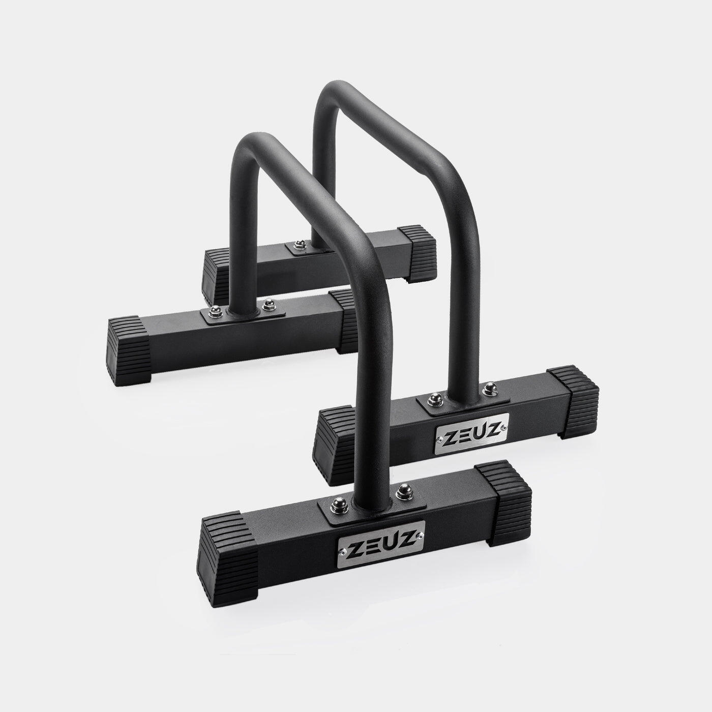 Parallettes métalliques moyennes ZEUZ pour la callisthénie et – Hauteur : 30 cm 2/7