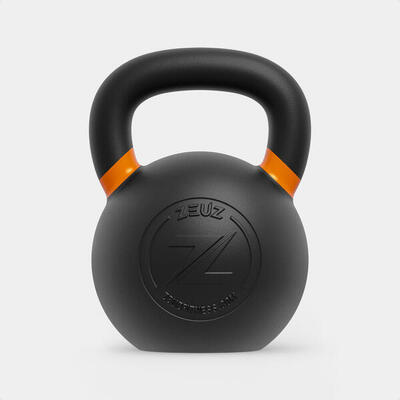 Zeuz kettlebell 8 kg – gewichten voor fitness & crossfit - gietijzer – roze