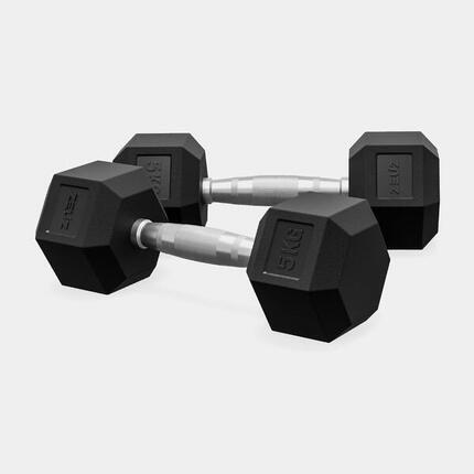 ZEUZ Hexa Hanteln Set 2 x 1 KG – Dumbbell Set – Hexagon Gewichte