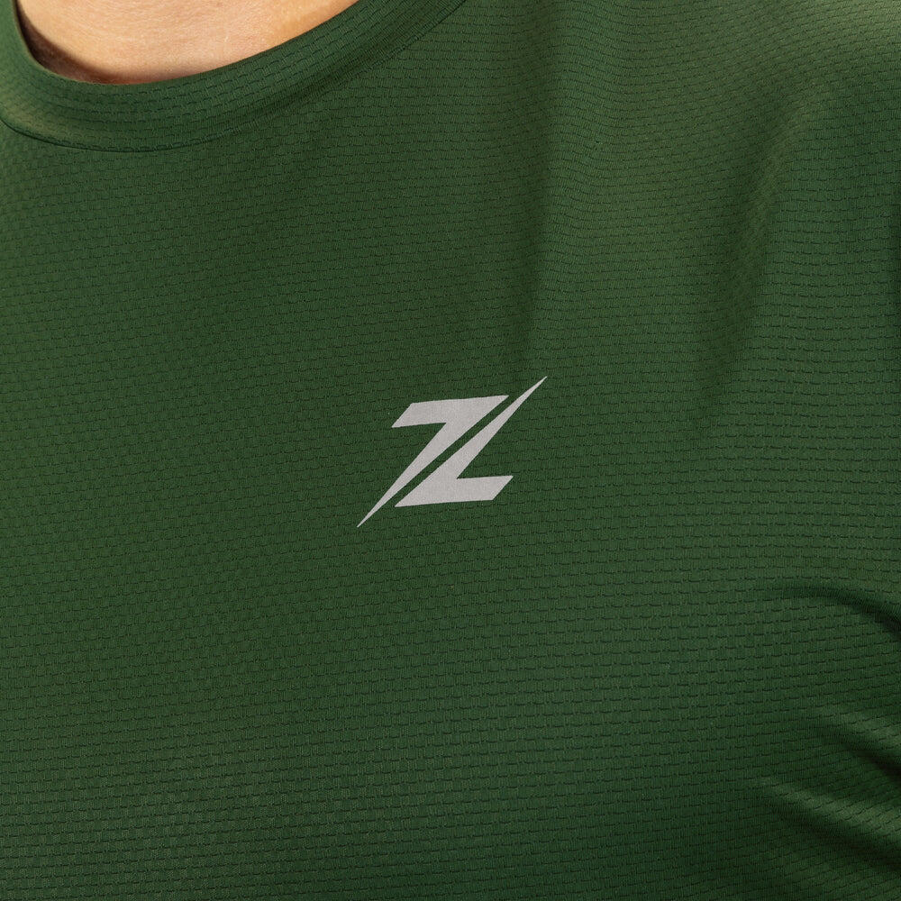 T-shirt de sport ZEUZ pour homme, vert, taille XXL 3/5
