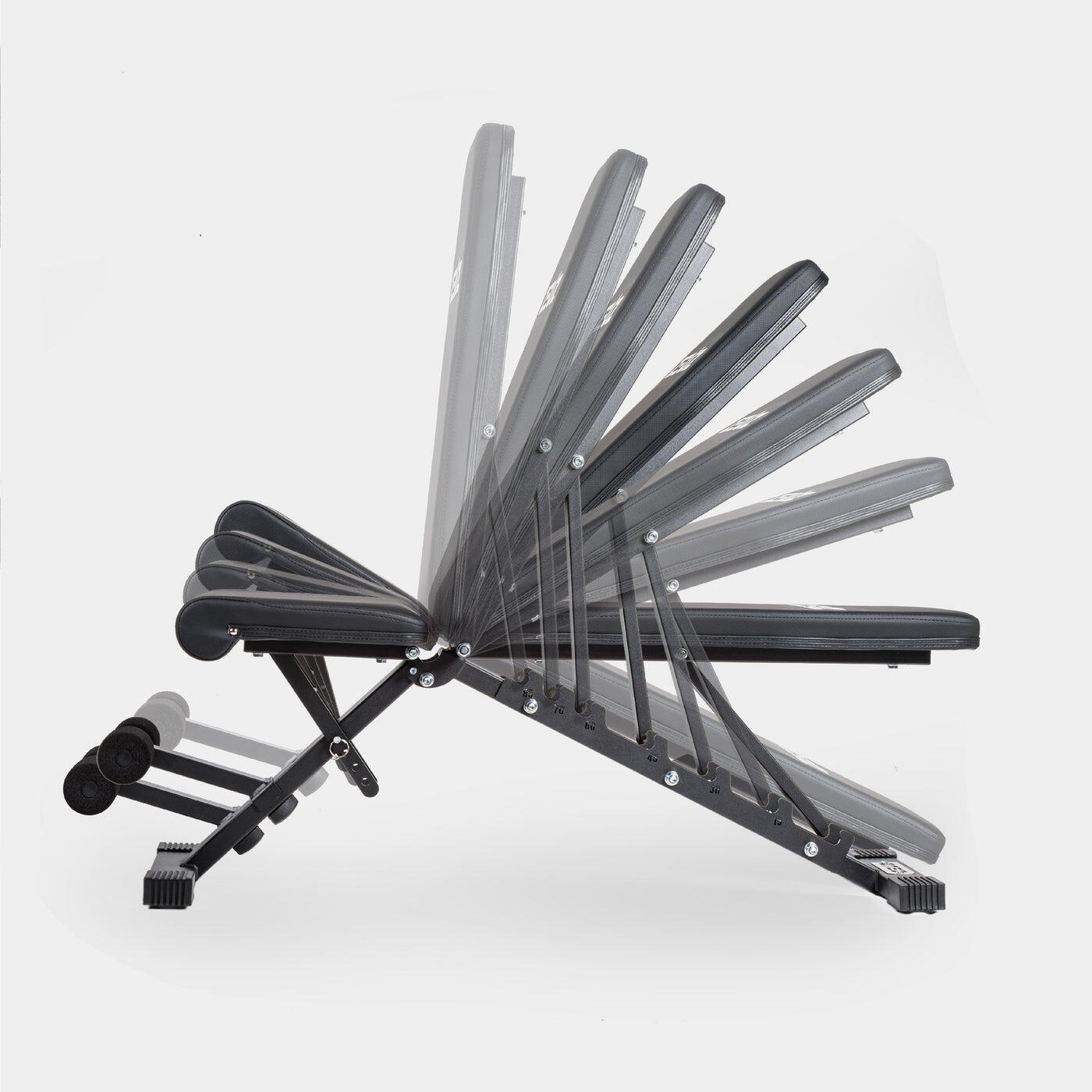 Banc de musculation ZEUZ – Banc de fitness – Pliable – Noir 3/7