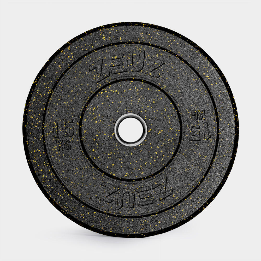 ZEUZ 1 Piastra di Peso 15 KG – Piastre Bumper per Bilanciere da 50 mm 2/7