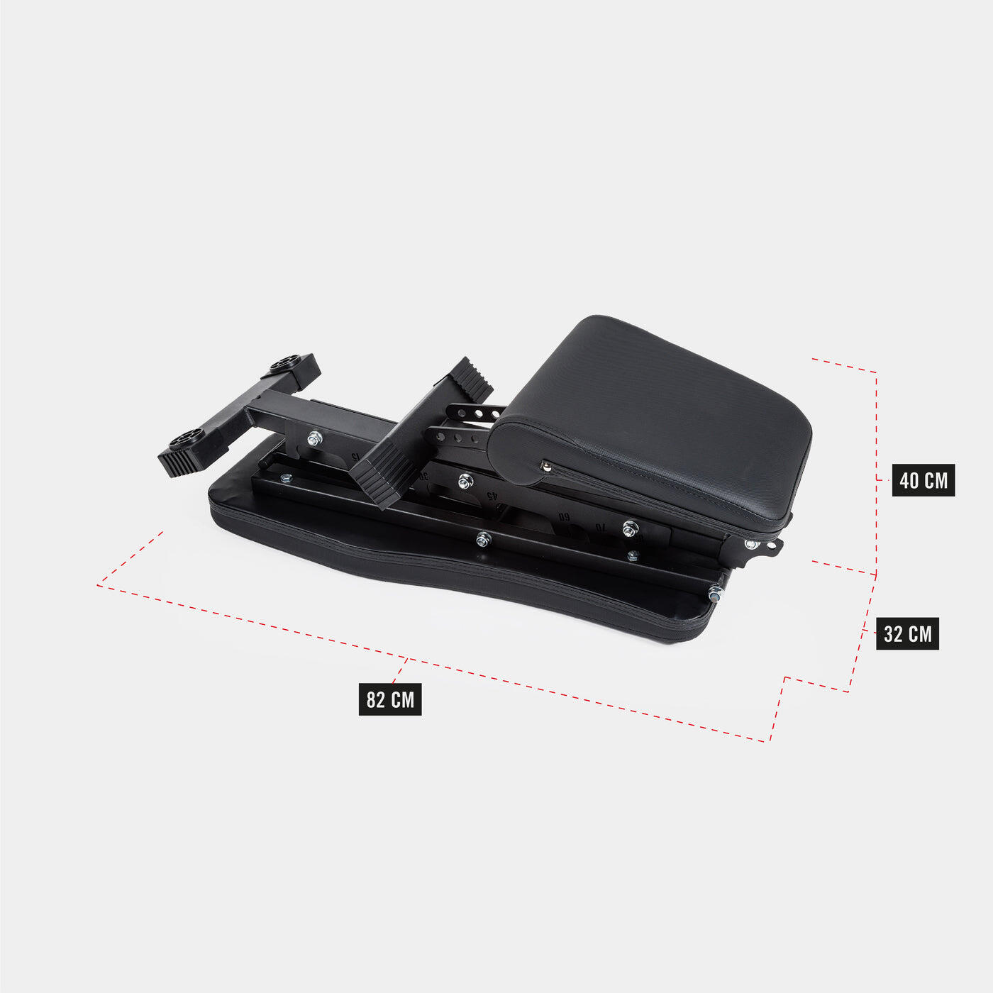 Banc de musculation ZEUZ – Banc de fitness – Pliable – Noir 4/7