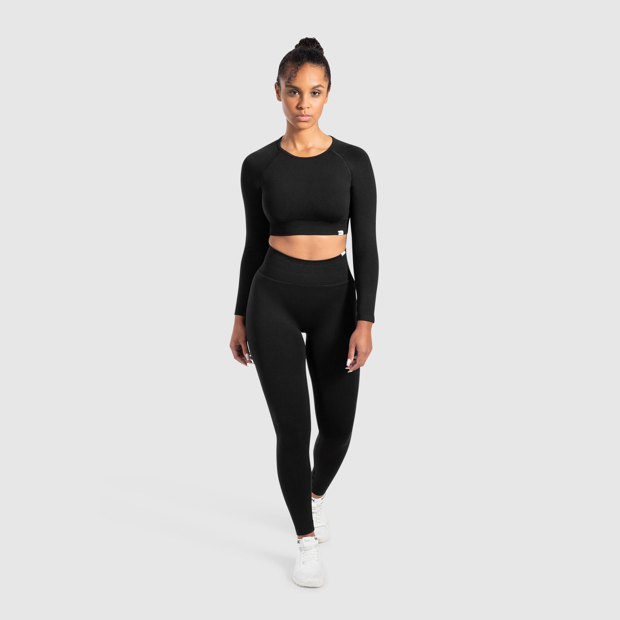 Damen Crop Longsleeve Maysa Schwarz 3/5