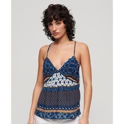 Haut cami imprimé tissé