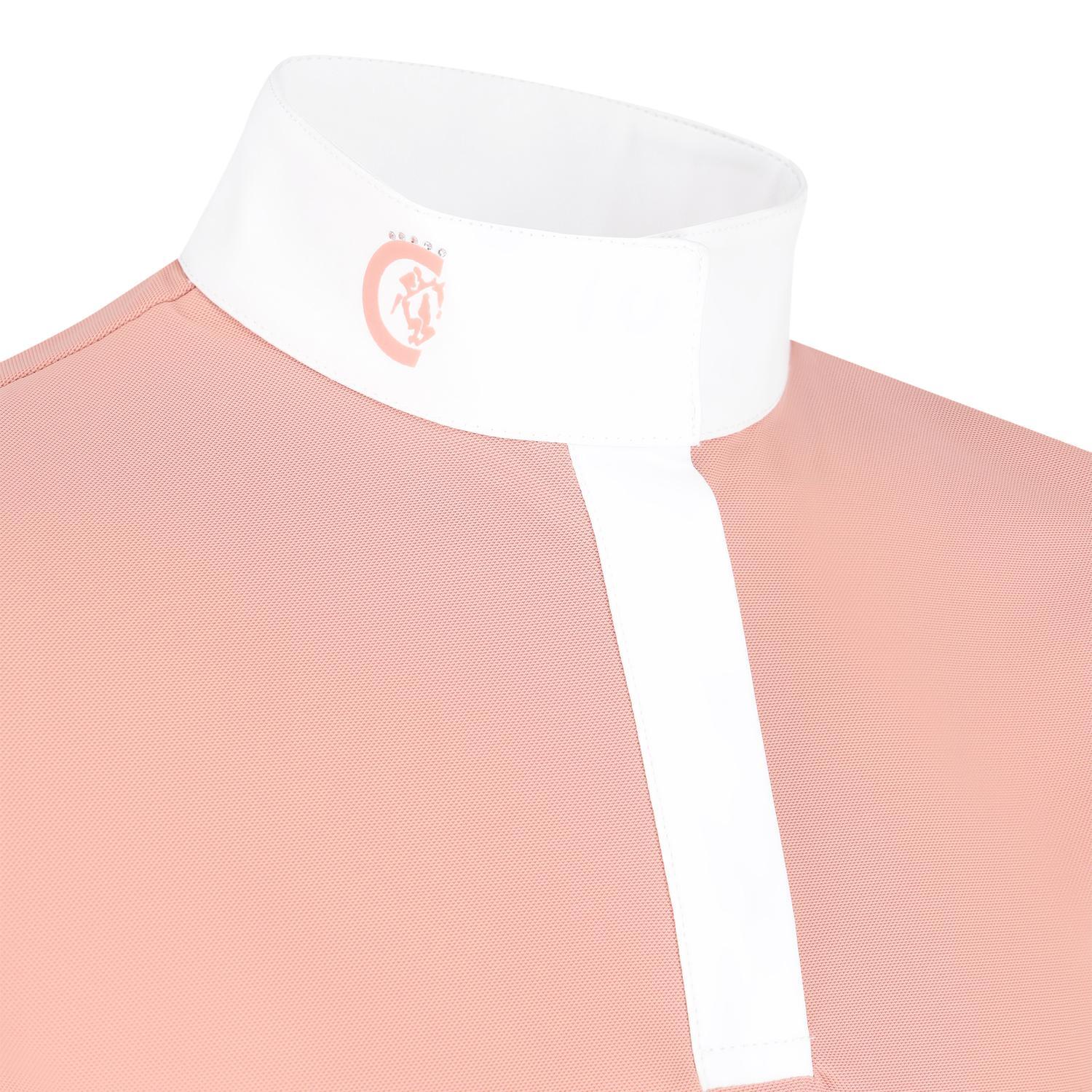 KENTUCKY HORSEWEAR Tokyo kids girl show shirt long sleeve old rose size 130