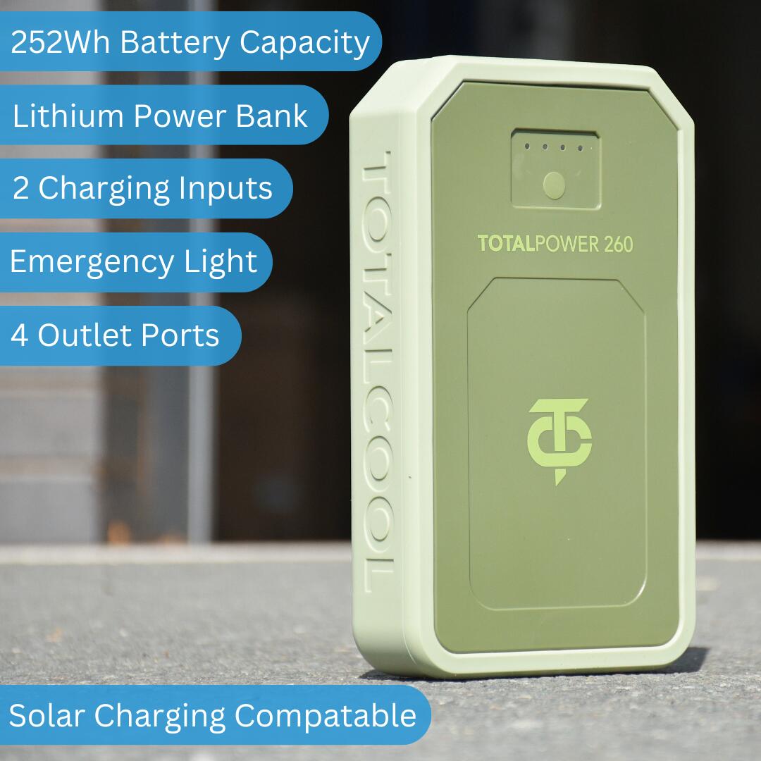 Totalpower 260 Portable Power Station - Off-grid Camping Battery 2/6