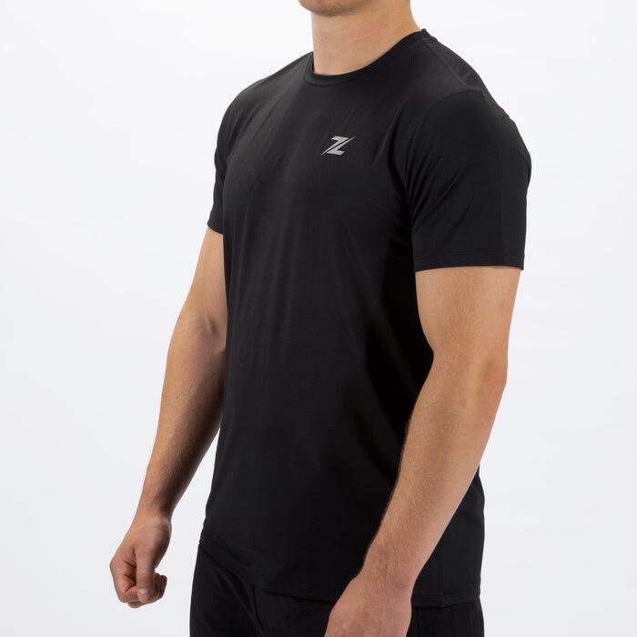 T-shirt de sport ZEUZ pour homme, noir, taille M 3/7