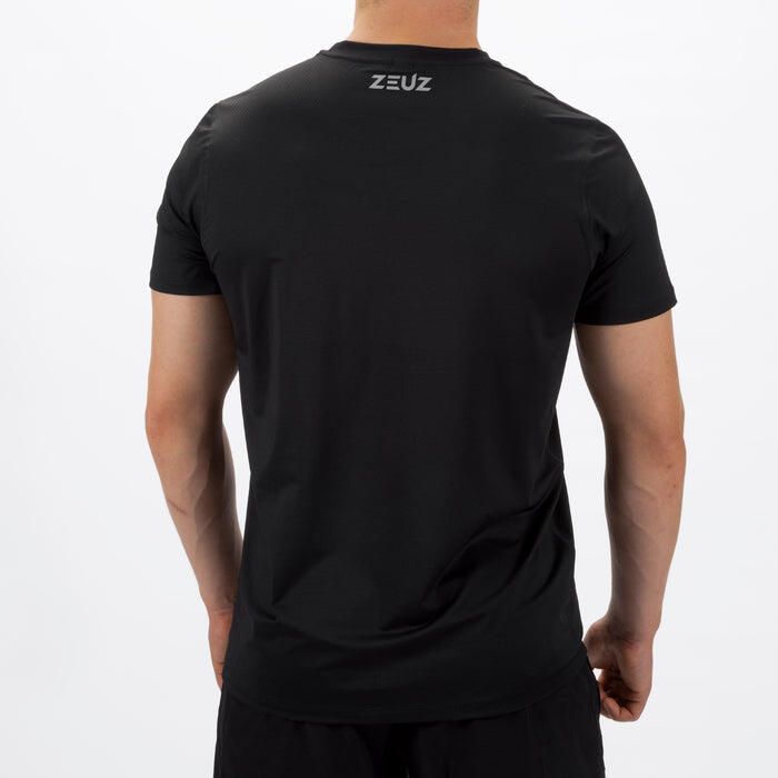 T-shirt de sport ZEUZ pour homme, noir, taille M 2/7