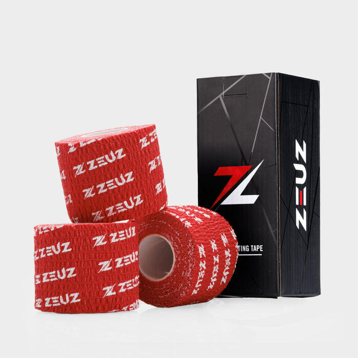 ZEUZ Grip Tape – Hookgrip – Per Rol 4.5 Meter x 5 cm - 3-Pack Rollen - Rood 1/6