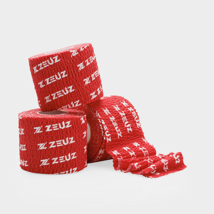 ZEUZ Grip Tape – Hookgrip – Per Rol 4.5 Meter x 5 cm - 3-Pack Rollen - Rood 2/6