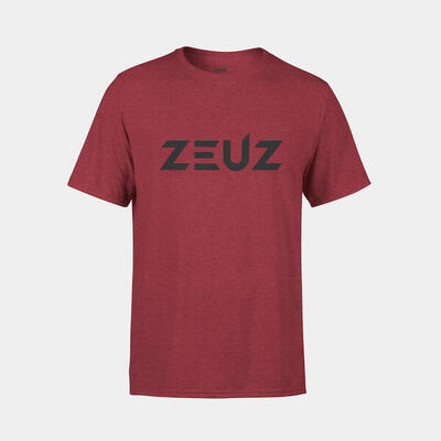 Zeuz sport t-shirt unisex - sportkleding man & vrouw - maat xl - rood