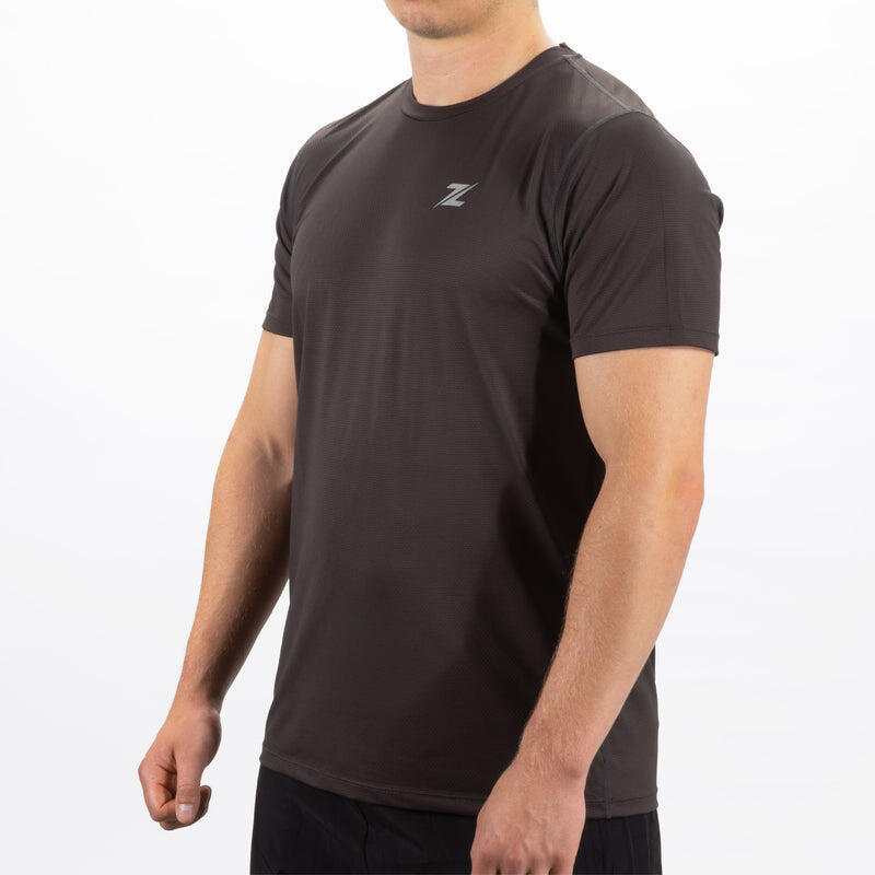 T-shirt de sport ZEUZ pour homme, marron, taille M 3/5