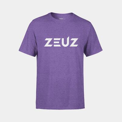 Zeuz sport t-shirt unisex - sportkleding man & vrouw - maat m - paars