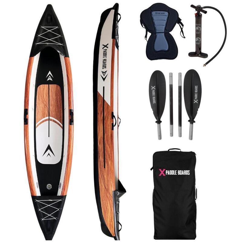 Canoe Kayak Gonflabil 1 loc Dropstitch 366 x 75 x 42 cm K-NATURAL
