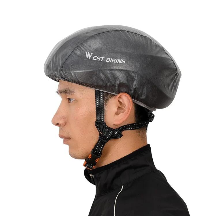 Housse de casque de vélo ultralégère réfléchissante Gris 7/7