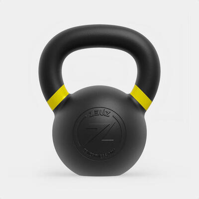 Zeuz kettlebell 40 kg – gewichten voor fitness & crossfit - gietijzer – rood