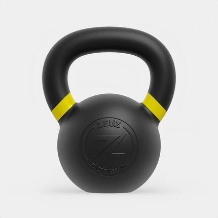 ZEUZ Kettlebell Fonte - Fitness fonctionnel & Fitness - Rouge 32 KG