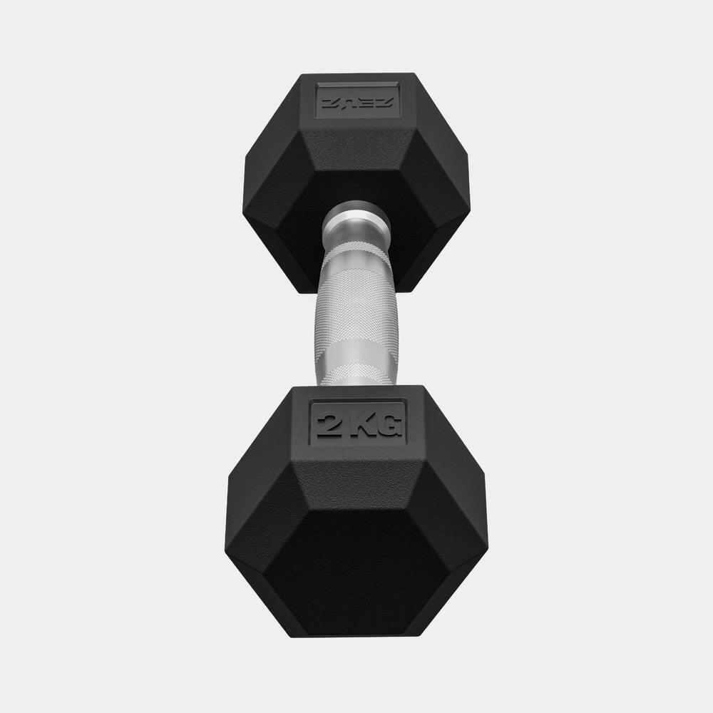 ZEUZ Hexa Dumbbells Set 2 x 2 KG – Halter – Hexagon Gewichten Dumbbellset 2/5