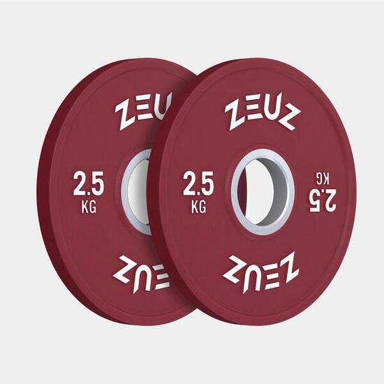 Disques d'haltère ZEUZ 2 x 2,5 kg — 50 mm