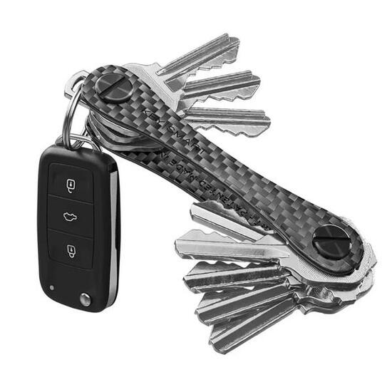 Keysmart Kompakter Schlüsselhalter Carbon 3K