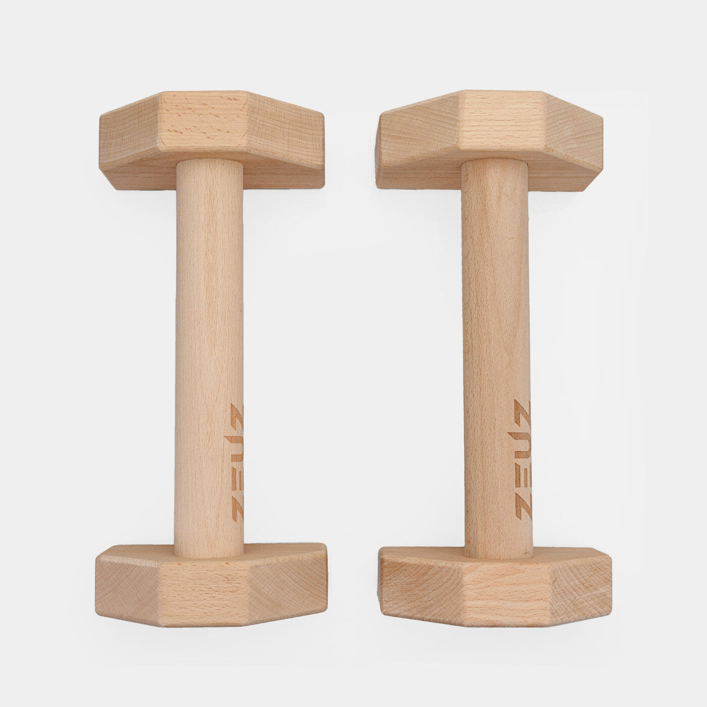ZEUZ Piccole parallele in legno per calisthenics, Functional – Altezza 10 cm 3/7