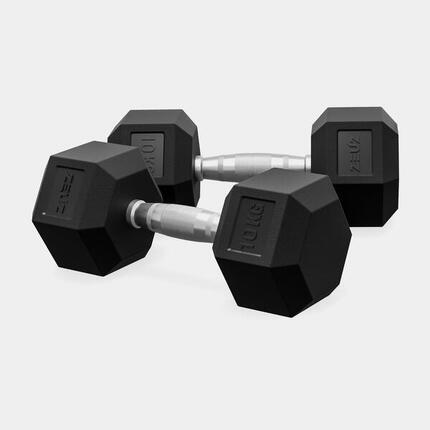 ZEUZ Hexa Hanteln Set 2 x 1 KG – Dumbbell Set – Hexagon Gewichte